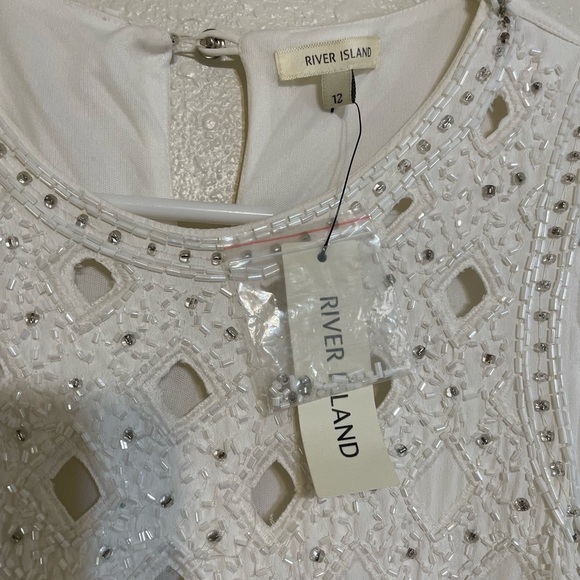 ✔️Elegant White Sleeveless Gown NWT - Picture 3 of 4